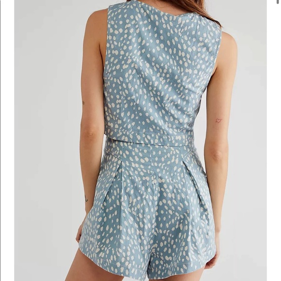 Free People Bennett Set Cloud Blue Combo - Picture 2 of 5